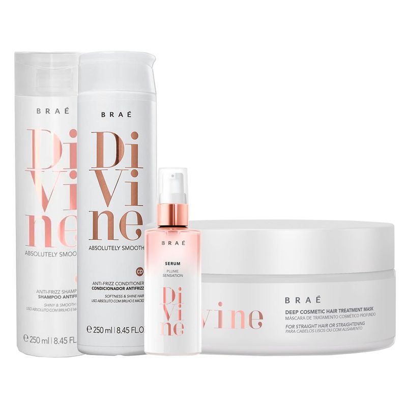 Kit-Brae-Divine---Shampoo-1000ml---Condicionador-1000ml---Mascara-de-Hidratacao-200g---Serum-Capilar-60ml