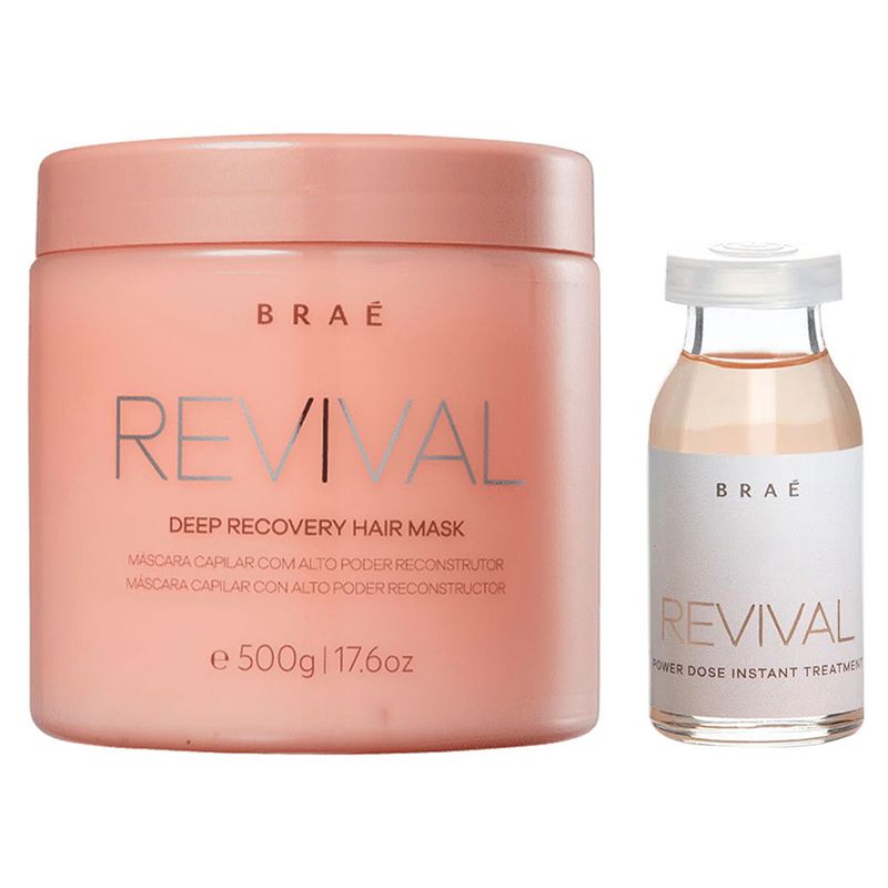 Kit-Brae-Revival---Mascara-de-Reconstrucao-500g---Ampola-de-Reconstrucao-13ml