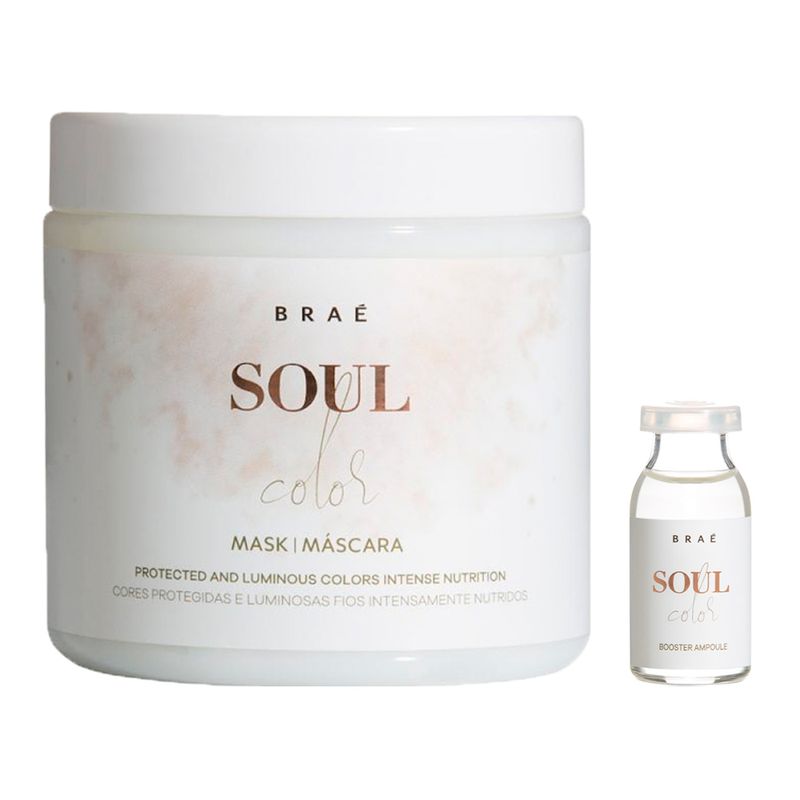 Kit-Brae-Soul-Color---Mascara-de-Hidratacao-500g---Ampola-de-Hidratacao-13ml