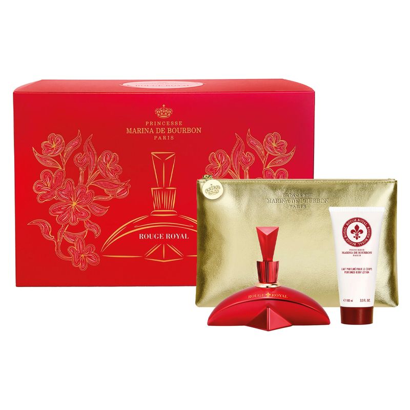 Kit-Perfume-Marina-De-Bourbon-Rouge-Royal-Eau-de-Parfum-Feminino-100ml---Locao-Corporal-100ml---Necessaire
