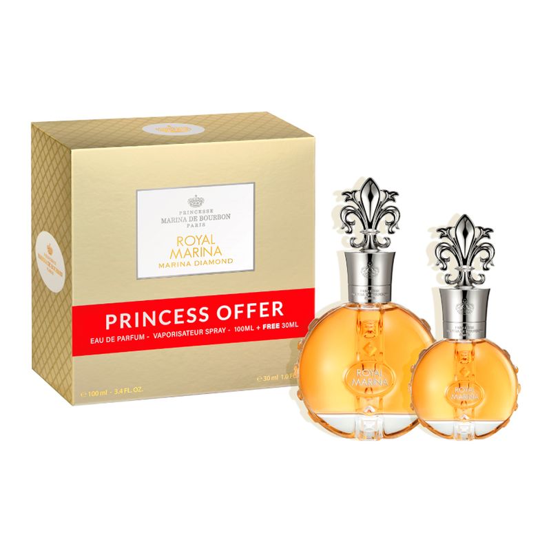 Kit-Perfume-Marina-De-Bourbon-Royal-Diamond-Eau-de-Parfum-Feminino-100ml--Minituara-30-Ml