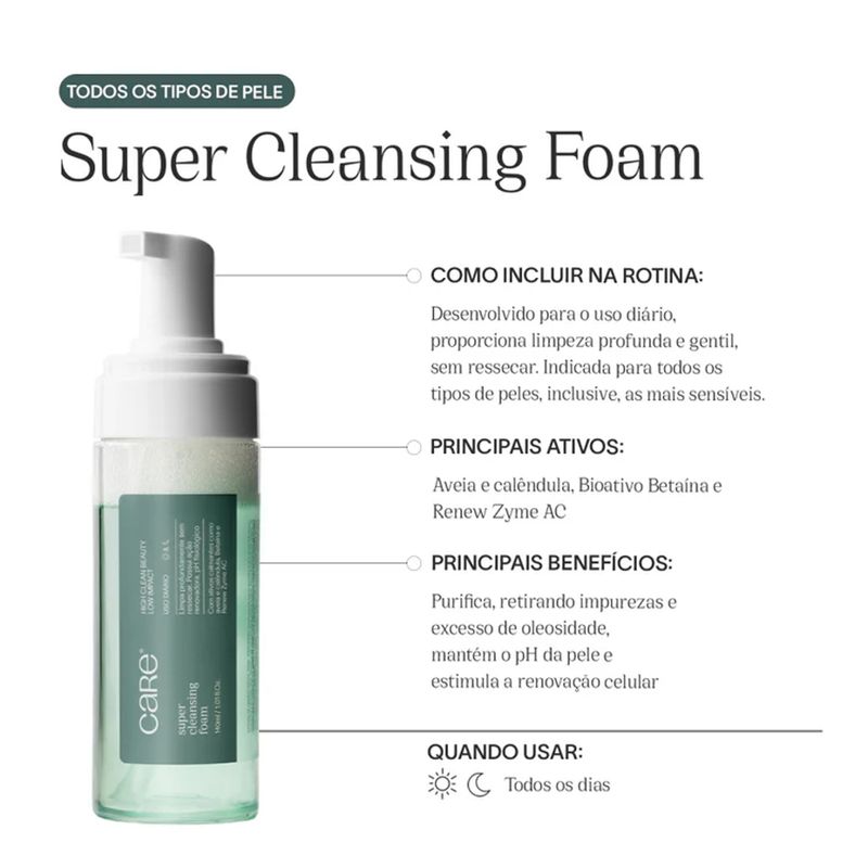 Espuma-de-Limpeza-Care-Natural-Beauty-Super-Cleasing-Foam-140ml