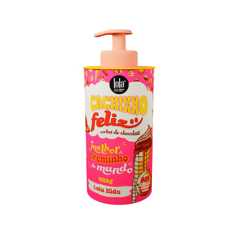 Creme-De-Pentear-Lola-Cosmetics-Cachinho-Feliz-Chocolate-450g