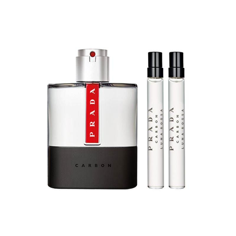 Kit-Perfume-Prada-Luna-Rossa-Carbon-Eau-de-Toilette-Masculino-100-ml---Miniatura-10-ml