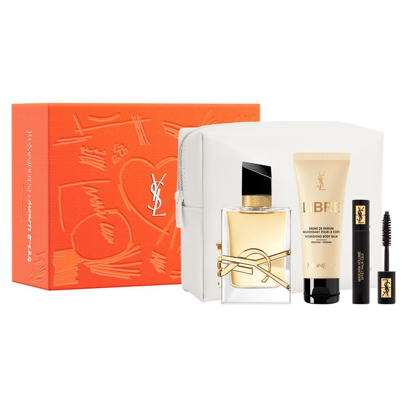 Kit-Perfume-Yves-Saint-Laurent-Libre-Eau-de-Parfum-Feminino-90ml---Mascara-De-Cilios---Locao-50ml