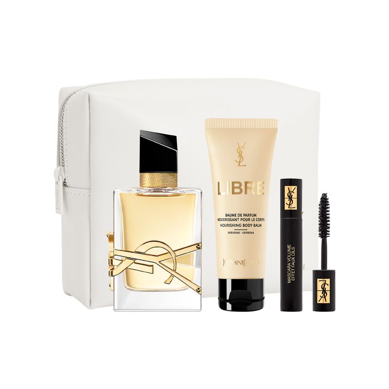 Kit-Perfume-Yves-Saint-Laurent-Libre-Eau-de-Parfum-Feminino-90ml---Mascara-De-Cilios---Locao-50ml