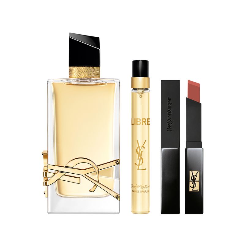 Kit-Perfume-Yves-Saint-Laurent-Libre-Eau-de-Parfum-Perfume-Feminino-90-ml---Miniatura-10-ml---Batom-302