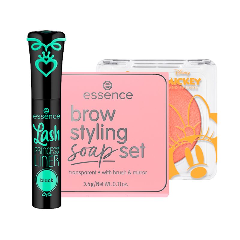 Kit-Essence---Delineador-Liquido-Matte-3-ml---Cera-Modeladora-para-Sobrancelha-34-g---Blush-Cremoso-Natural-8-g
