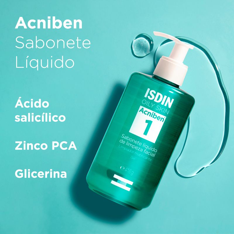 Sabonete-Liquido-Facial-Isdin-Acniben-416-g