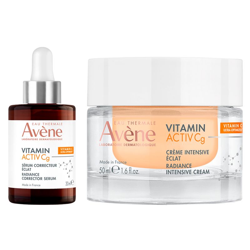Kit-Facial-Iluminador-Avene-Vitamin-Active-C---Serum-Facial-30-Ml---Creme-Facial-Iluminador-Intensivo-50-Ml