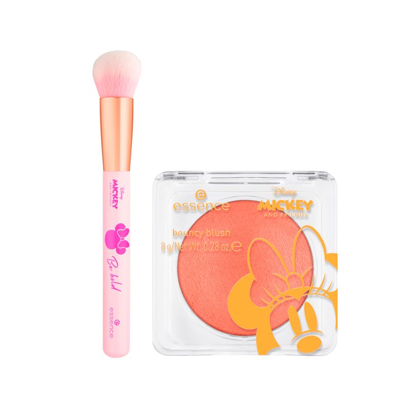 Kit-Essence-Back-To-The-Roots-Mickey---Blush-Cremoso-01-Never-Grow-Up-8-g---Pincel-Para-Blush-Rosa