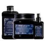 Kit-Davines-Heart-Of-Glass---Shampoo-250-ml---Condicionador-250-ml---Leave-In-150-ml