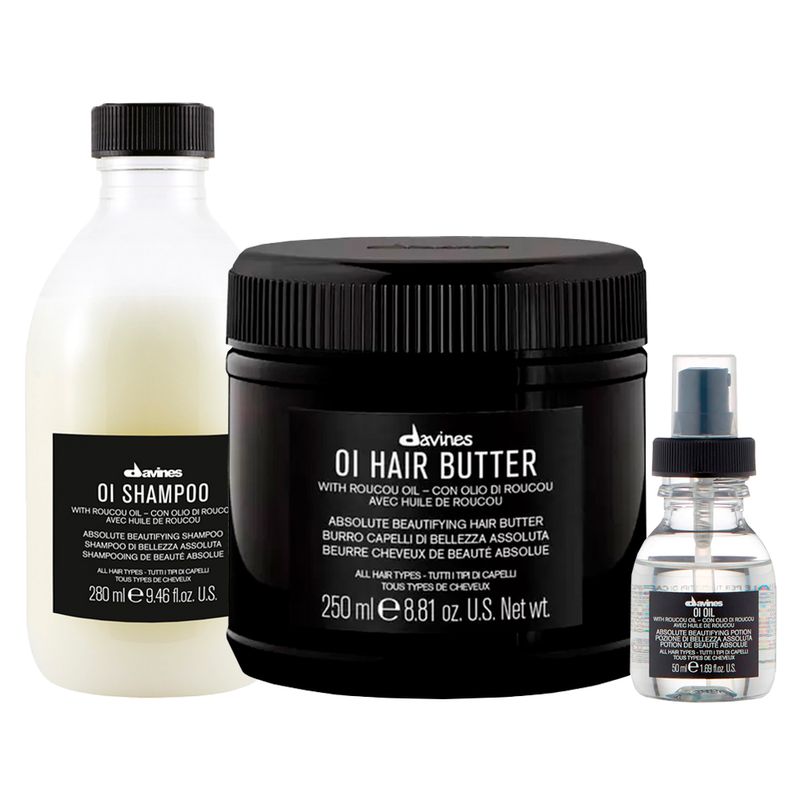 Kit-Davines-Essential-Haircare-Oi---Shampoo-280-Ml---Mascara-250-Ml---Oleo-50ml