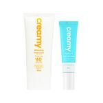 Kit-Facial-Creamy---Watery-Lotion-Protetor-Solar-Fps60-50-ml---Drops-Serum-Hidratante-30-ml
