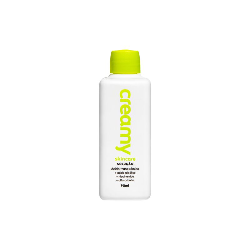 Kit-Facial-Creamy---Acido-Tranexamico-90-ml---Emulsao-De-Limpeza-180ml---Serum-Facial-Vitamina-C-30-ml