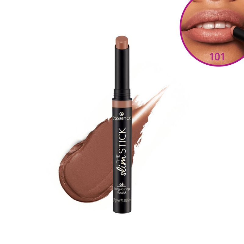 Batom-Cremoso-Aveludado-Essence-The-Slim-Stick-101-Choco-17g