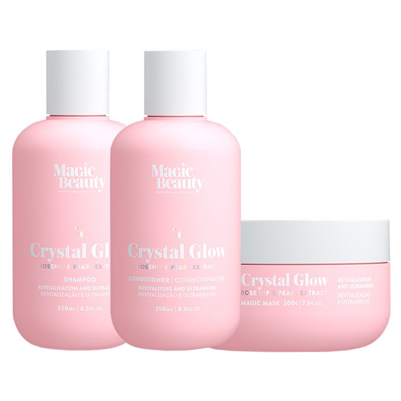 Kit-Magic-Beauty-Crystal-Glow---Shampoo-250ml---Condicionador-250ml---Mascara-200g