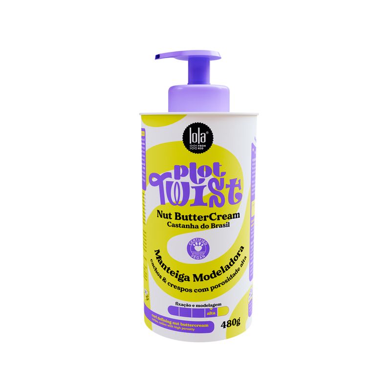 Kit-Lola-Cosmetics-Plot-Twist---Manteiga-Modeladora-480g---Oleo-Capilar-90ml