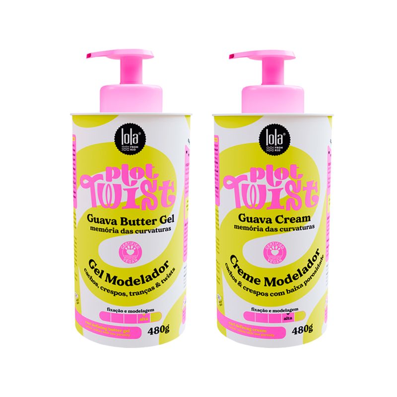 Kit-Lola-Cosmetics-Plot-Twist---Creme-Modelador-480g---Gel-Modelador-480g