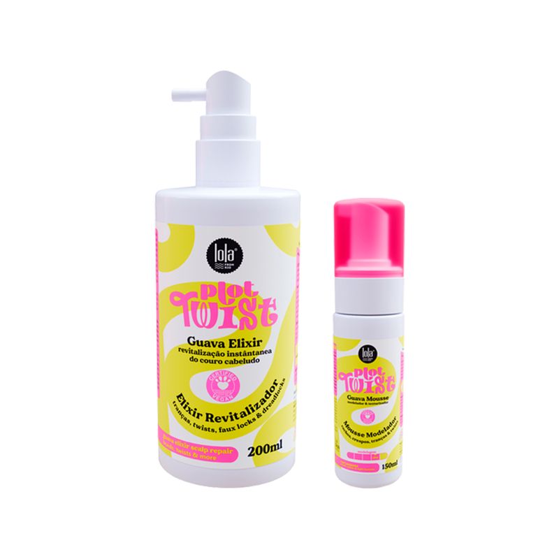 Kit-Lola-Cosmetics-Plot-Twist---Elixir-Revitalizador-200ml---Mousse-150ml