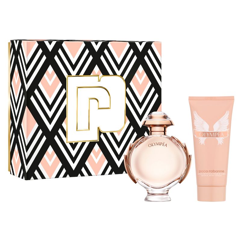 Kit-Perfume-Paco-Rabanne-Olympea-Feminino-Eau-de-Parfum-80ml---Creme-Corporal-100ml