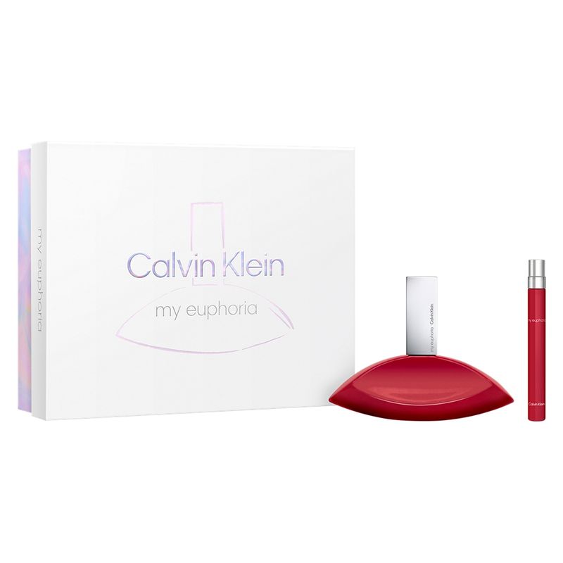 Kit-Perfume-Calvin-Klein-My-Euphoria-Eau-de-Parfum-Feminino-100ml---Miniatura--10ml-