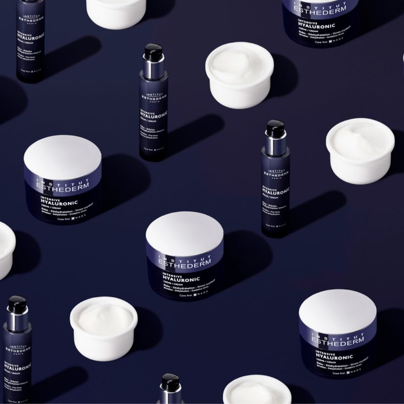 Kit-Creme-Rejuvenescedor-Facial-Esthederm-Intensive-Hyaluronic-50-ml---Refil-50-ml