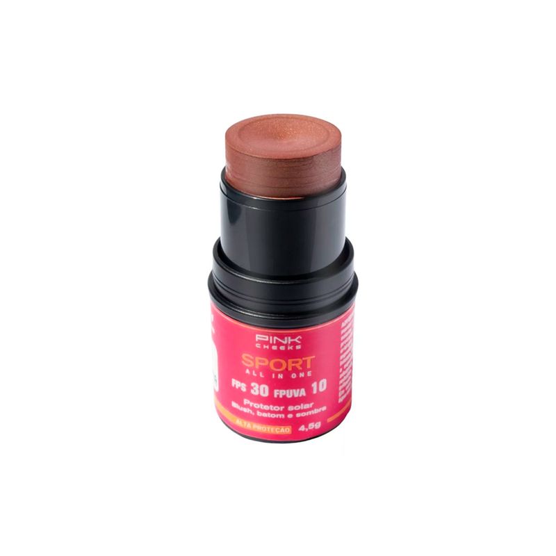 Blush-em-Bastao-Cremoso-com-Protetor-Solar-Semi-Matte-Pink-Cheeks-Sport-All-In-One-FPS-30-FPUVA-10-Terracota-45-g