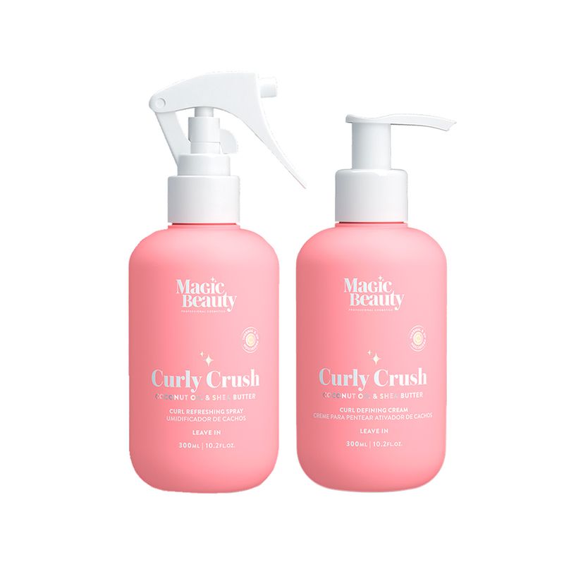 Kit-Magic-Beauty-Curly-Crush---Creme-Para-Pentear-E-Ativador-300ml---Umidificador-De-Cachos-300ml