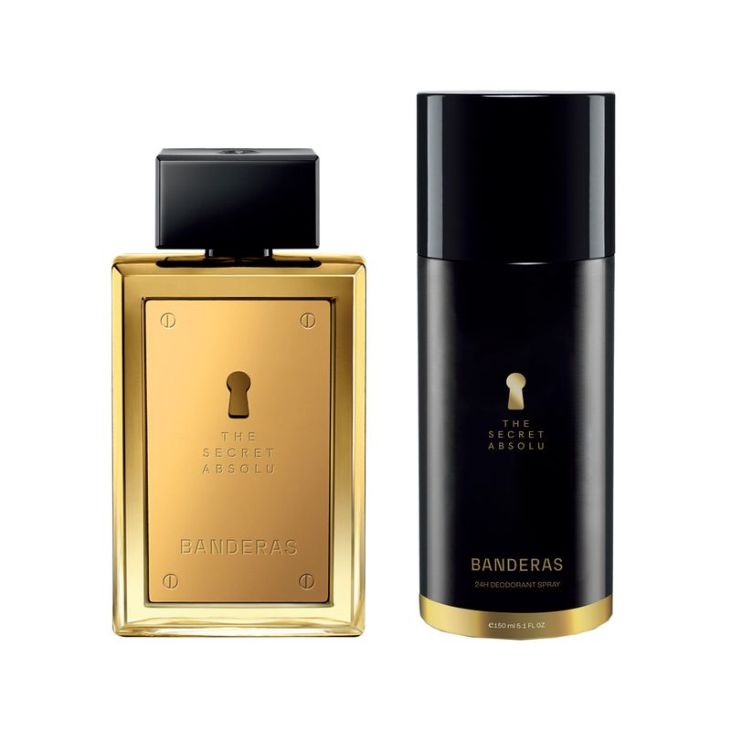 Kit-Perfume-Banderas-The-Secret-Absolu-Eau-de-Parfum-Masculino-100-ml---Desodorante-150-ml