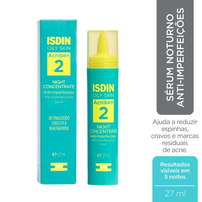 Isdin-Oily-Skin-Acniben-2-Serum-Noturno-Anti-Imperfeicoes-27ml