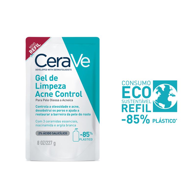 Gel-Facial-de-Limpeza-Cerave-Acne-Control-227-g-Refil