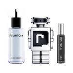 Kit-Perfume-Paco-Rabanne-Phantom-Masculino-Eau-de-Toilette-200-ml-Refil---Perfume-80-ml-Recarregavel---Perfume-15-ml