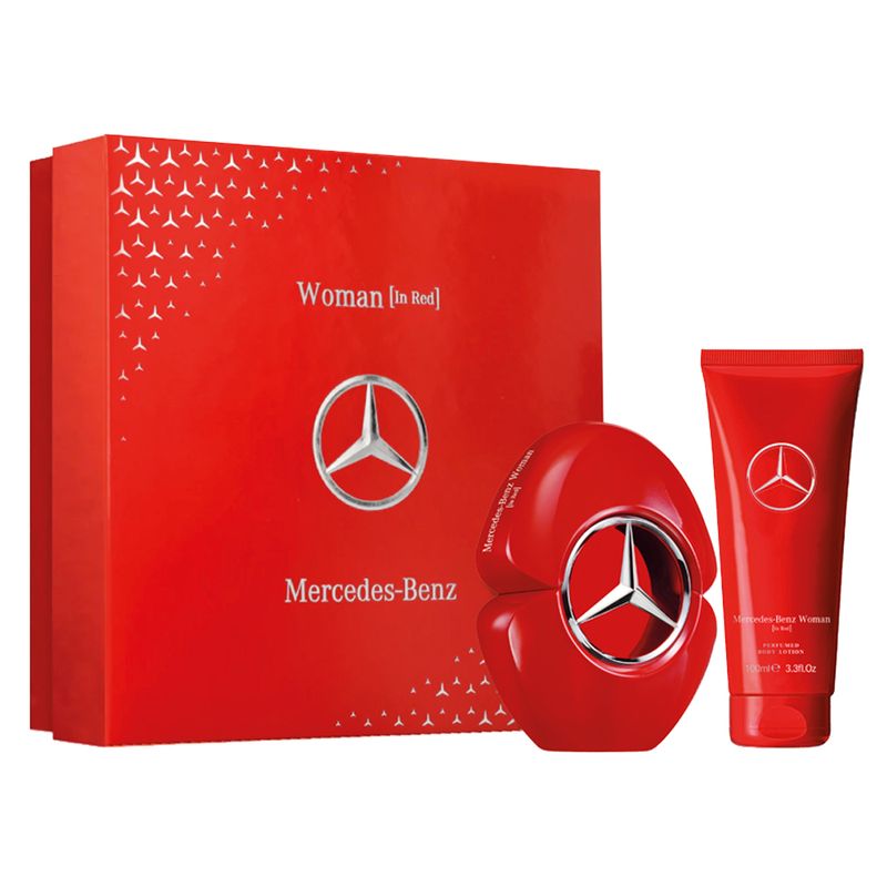 Perfume-Mercedes-Benz-Woman-In-Red-Coffret-Feminino-Eau-de-Parfum-60-ml---Locao-Corporal-100-ml