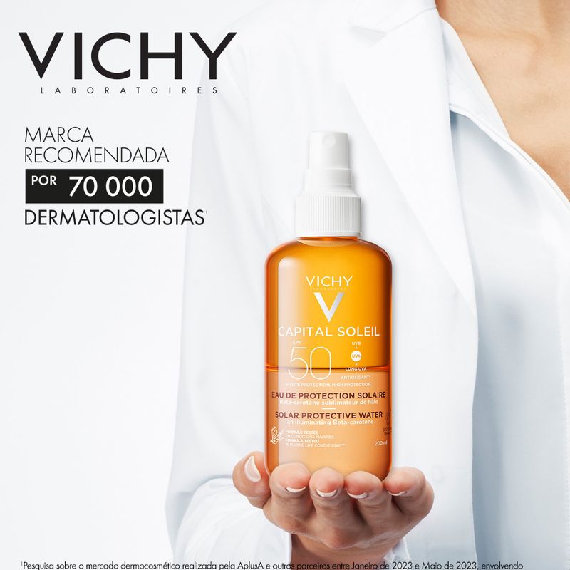 Agua-Solar-Protetora-Iluminadora-Corporal-Vichy-Capital-Soleil-FPS-50-200-ml