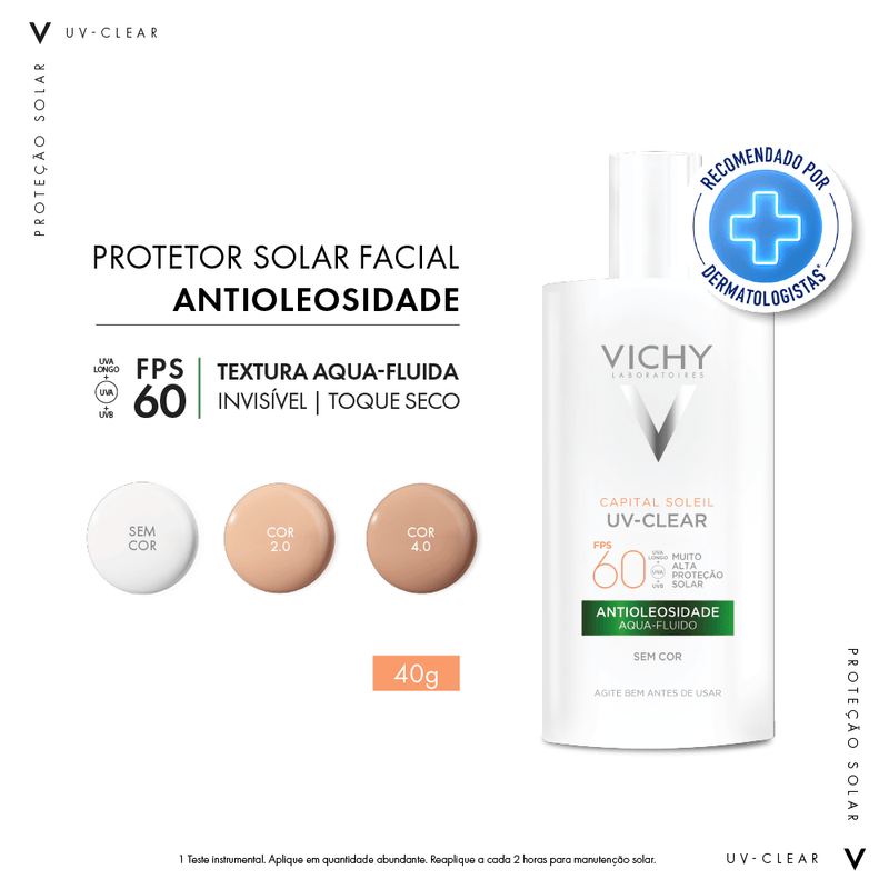 Protetor-Solar-Facial-Vichy-Capital-Soleil-UV-Clear-sem-Cor-FPS-60-40-g-