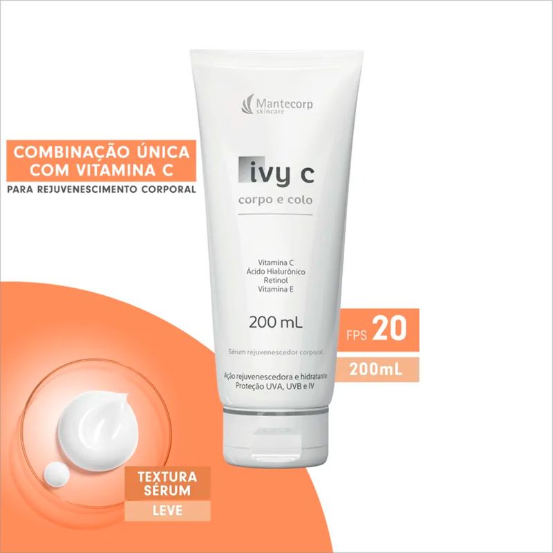 Serum-Corporal-Rejuvenescedor-Vitamina-E-Mantecorp-Ivy-C-FPS-20-200-ml