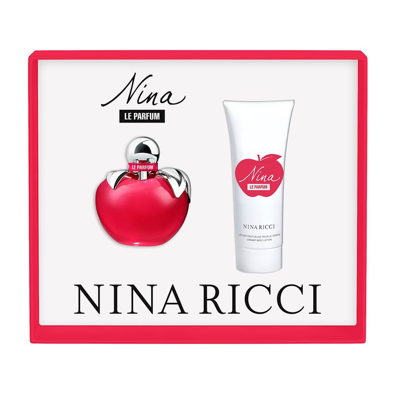 Kit-Perfume-Nina-Ricci-Nina-Eau-de-Parfum-Feminino-80-ml---Creme-Corporal-Le-Parfum-Creamy--75-ml