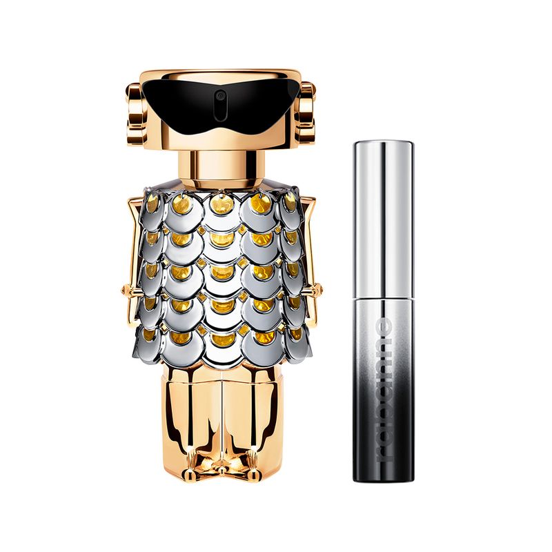 Kit-Perfume-Rabanne-Fame-Eau-de-Parfum-Feminino-50-ml---Mascara-Deep-Black-45-ml