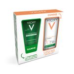Kit-Protetor-Solar-Facial-Vichy-Capital-Soleil-UV-Purify-FPS70-sem-Cor-40-g---Gel-de-Limpeza-Normaderm-40-g