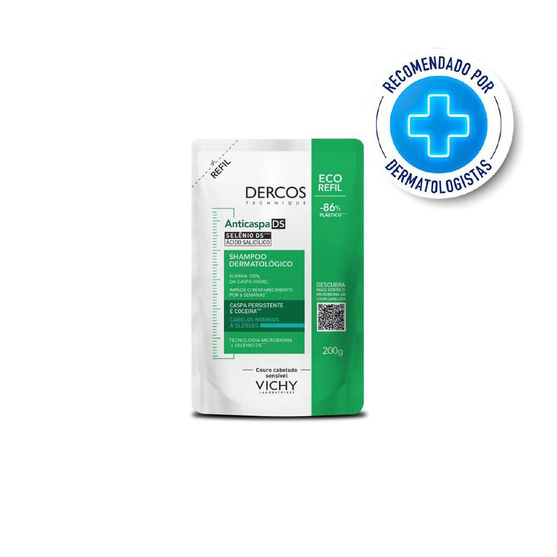 Shampoo-Vichy-Dercos-Anticaspa-Oily-Refil-200-g