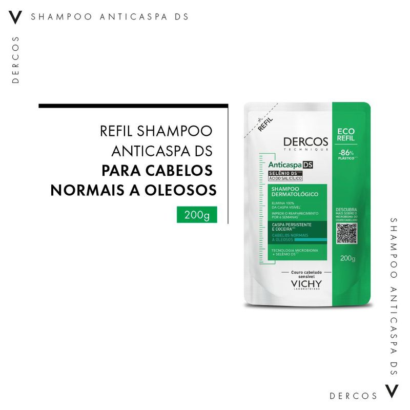 Shampoo-Vichy-Dercos-Anticaspa-Oily-Refil-200-g