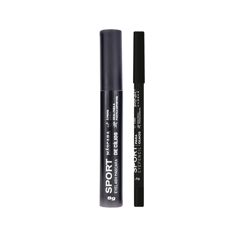 KIT-PINK-CHEEKS-MASCARA-DE-CILIOS-SPORT-EYELASH-PRETO-8G---LAPIS-DE-OLHO-CREMOSA-SPORT-EYEPENCIL-PRETO-12G