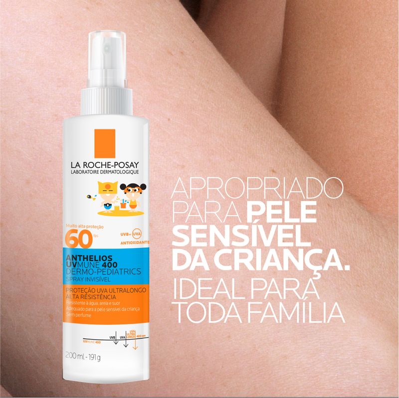 Protetor-Solar-La-Roche-Posay-Anthelios-UVMune-400-Dermo-Pediatrics-Spray-Invisivel-FPS60-200-ml