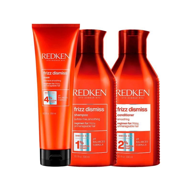 Kit-Redken-Frizz-Dismiss---Shampoo-300-ml---Condicionador-300-ml---Mascara-250-g