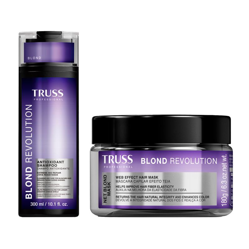 Kit-Truss-Blond-Revolution---Shampoo-Antioxidante-300-ml---Mascara-180-g