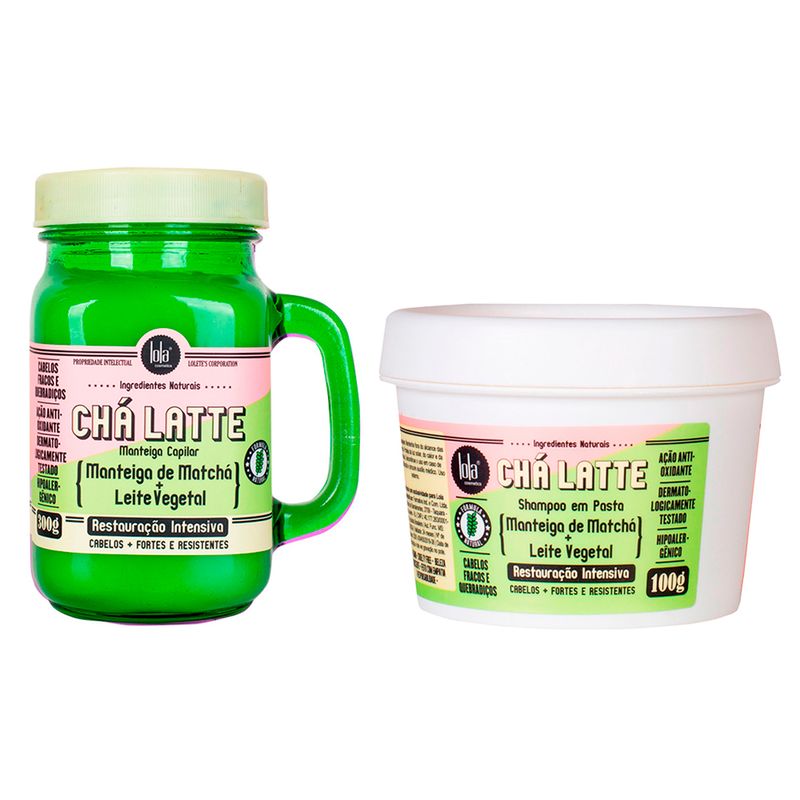 Kit-Lola-From-Rio-Cha-Latte-Verde---Shampoo-100-g---Manteiga-300-g