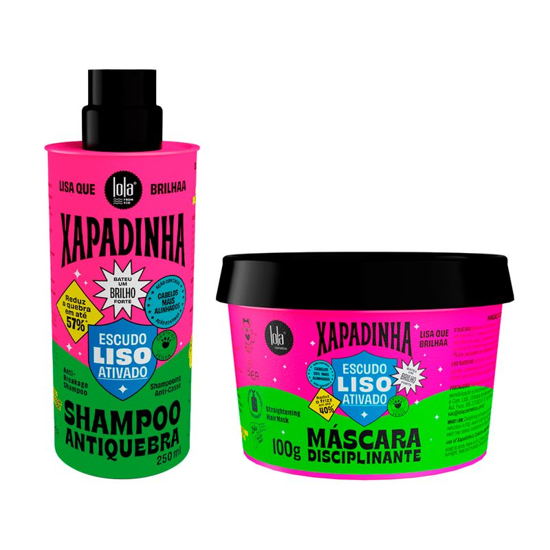 Kit-Lola-From-Rio-Xapadinha-Escudo-Liso-Ativado---Shampoo-250-ml---Mascara-100-g
