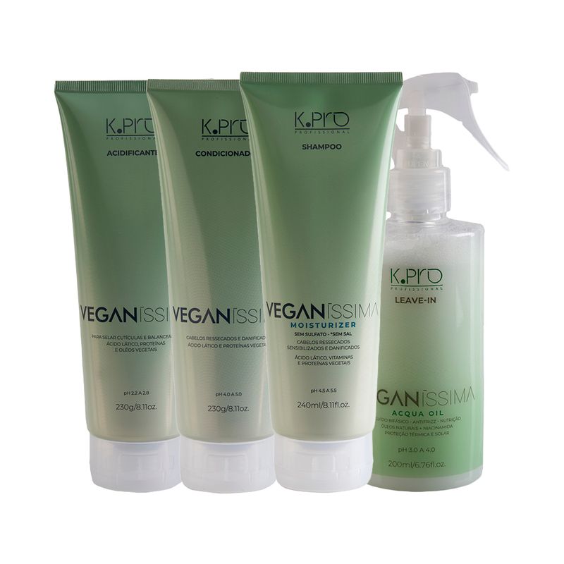 Kit-K-Pro-Profissional-Veganissima---Shampoo-240-ml---Condicionador-230-g---Leave-In-200-ml---Acidificante-230-g