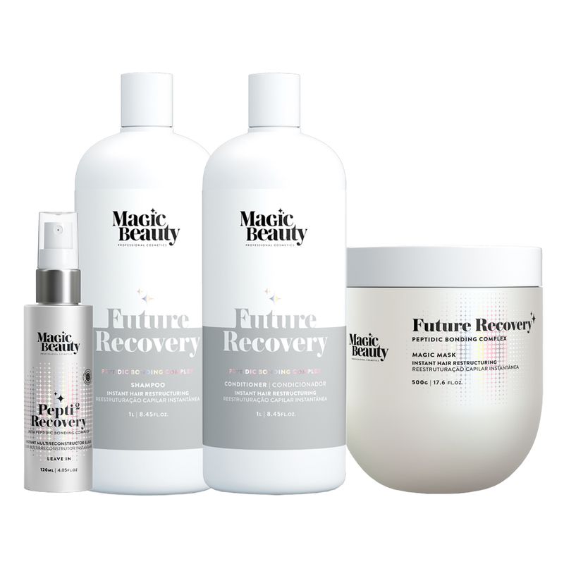 Kit-Magic-Beauty-Future-Recovery---Shampoo-1000-ml---Condicionador-1000-ml---Mascara-500-g---Leave-In-Pepti-120-ml